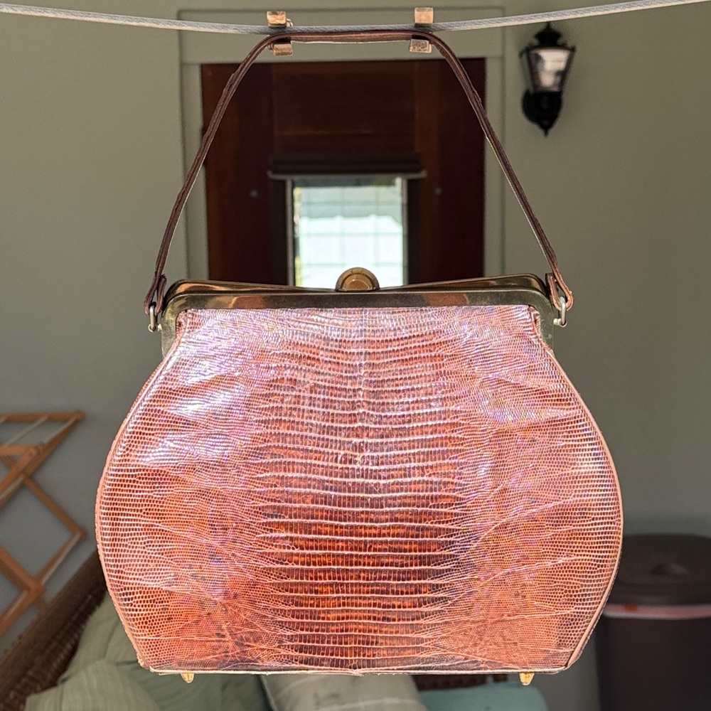 Brown Leather Strap Handbag